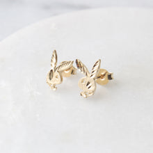 Load image into Gallery viewer, playboy bunny studs (10k)
