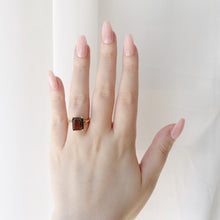Load image into Gallery viewer, mocha smoky quartz ring (10k)