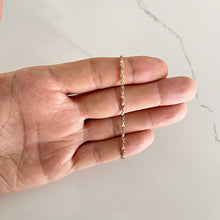 Load image into Gallery viewer, twisted gold nugget anklet (10k)