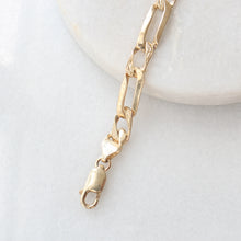 Load image into Gallery viewer, 1 & 1 Figaro Bracelet (10k)