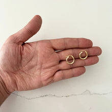 Load image into Gallery viewer, plain hoops (10k yellow gold)