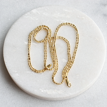 Load image into Gallery viewer, double bar ball necklace (10k)