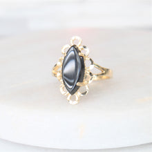 Load image into Gallery viewer, raya marquise onyx ring (10k)