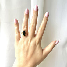 Load image into Gallery viewer, raya marquise onyx ring (10k)