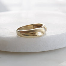 Load image into Gallery viewer, diamond trinity band (14k)