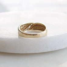 Load image into Gallery viewer, diamond trinity band (14k)