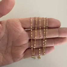 Load and play video in Gallery viewer, sequin link chain (10k)