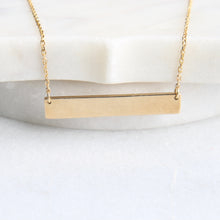Load image into Gallery viewer, 10k yellow plate necklace