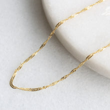 Load image into Gallery viewer, twisted singapore chain (10k)