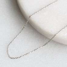 Load image into Gallery viewer, menkDUKE - 10k oval link chain white gold