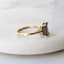 Load image into Gallery viewer, menkDUKE | 10k emerald cut garnet ring