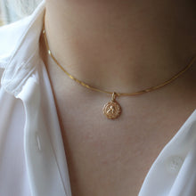 Load image into Gallery viewer, 10k gold cherub angel medallion pendant