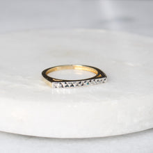 Load image into Gallery viewer, menkDUKE - 10k flat top diamond cut ring