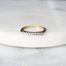 Load image into Gallery viewer, menkDuke - 10k flat top diamond cut ring