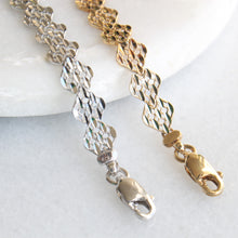 Load image into Gallery viewer, menkDUKE - 10k diamond cut link bracelets