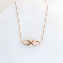 Load image into Gallery viewer, menkDUKE | 10k rose gold infinity necklace