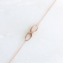 Load image into Gallery viewer, menkDUKE | 10k rose gold infinity necklace