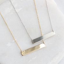 Load image into Gallery viewer, bar necklace (10k)