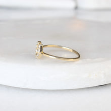 Load image into Gallery viewer, menkDUKE | 10k cubic zirconia horsehoe ring