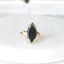Load image into Gallery viewer, arla marquise onyx ring (10k)