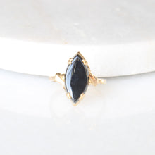 Load image into Gallery viewer, arla marquise onyx ring (10k)