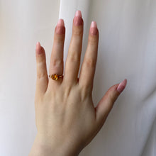 Load image into Gallery viewer, crush citrine ring (10k)