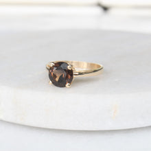 Load image into Gallery viewer, orbit smoky topaz ring (10k)