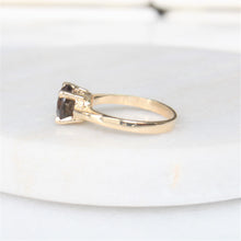 Load image into Gallery viewer, orbit smoky topaz ring (10k)