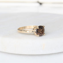 Load image into Gallery viewer, orbit smoky topaz ring (10k)