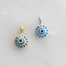 Load image into Gallery viewer, 10k gold evil eye charms