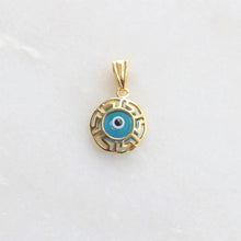 Load image into Gallery viewer, menkDUKE | 10k greek evil eye charm