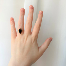 Load image into Gallery viewer, arla marquise onyx ring (10k)