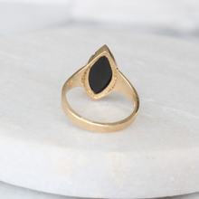 Load image into Gallery viewer, roxy marquise onyx ring (10k)
