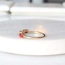 Load image into Gallery viewer, holly ruby & white sapphire band (10k)