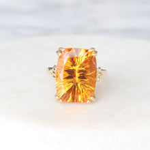 Load image into Gallery viewer, orange grove citrine statement ring (10k)