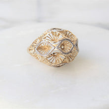 Load image into Gallery viewer, geometric bubble statement ring (10k)