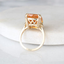 Load image into Gallery viewer, orange grove citrine statement ring (10k)