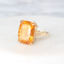Load image into Gallery viewer, orange grove citrine statement ring (10k)