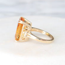 Load image into Gallery viewer, orange grove citrine statement ring (10k)