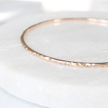 Load image into Gallery viewer, RESERVED | 10k Petite Bangle Bracelet | Solid 10k Yellow Gold
