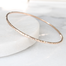 Load image into Gallery viewer, RESERVED | 10k Petite Bangle Bracelet | Solid 10k Yellow Gold
