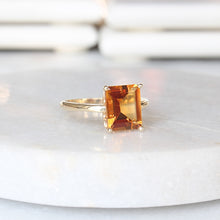 Load image into Gallery viewer, gooseberry citrine ring (10k)

