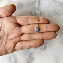 Load image into Gallery viewer, dora blue opal and diamond pendant
