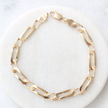 Load image into Gallery viewer, 1 &amp; 1 Figaro Bracelet (10k)
