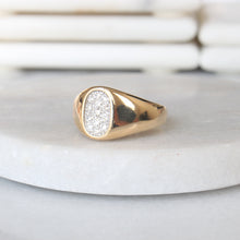 Load image into Gallery viewer, RESERVED | 10k Oval Diamond Cluster Ring
