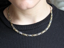 Load image into Gallery viewer, oval &amp; circle link necklace (10k)

