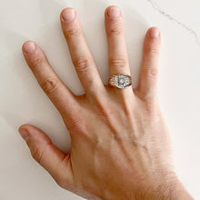 Load image into Gallery viewer, RESERVED | 9k Diamond Bezel Men's Ring
