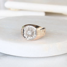 Load image into Gallery viewer, RESERVED | 9k Diamond Bezel Men's Ring
