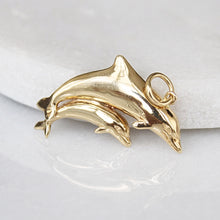 Load image into Gallery viewer, [vintage] dolphin charm (14k)
