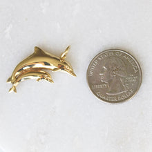 Load image into Gallery viewer, [vintage] dolphin charm (14k)
